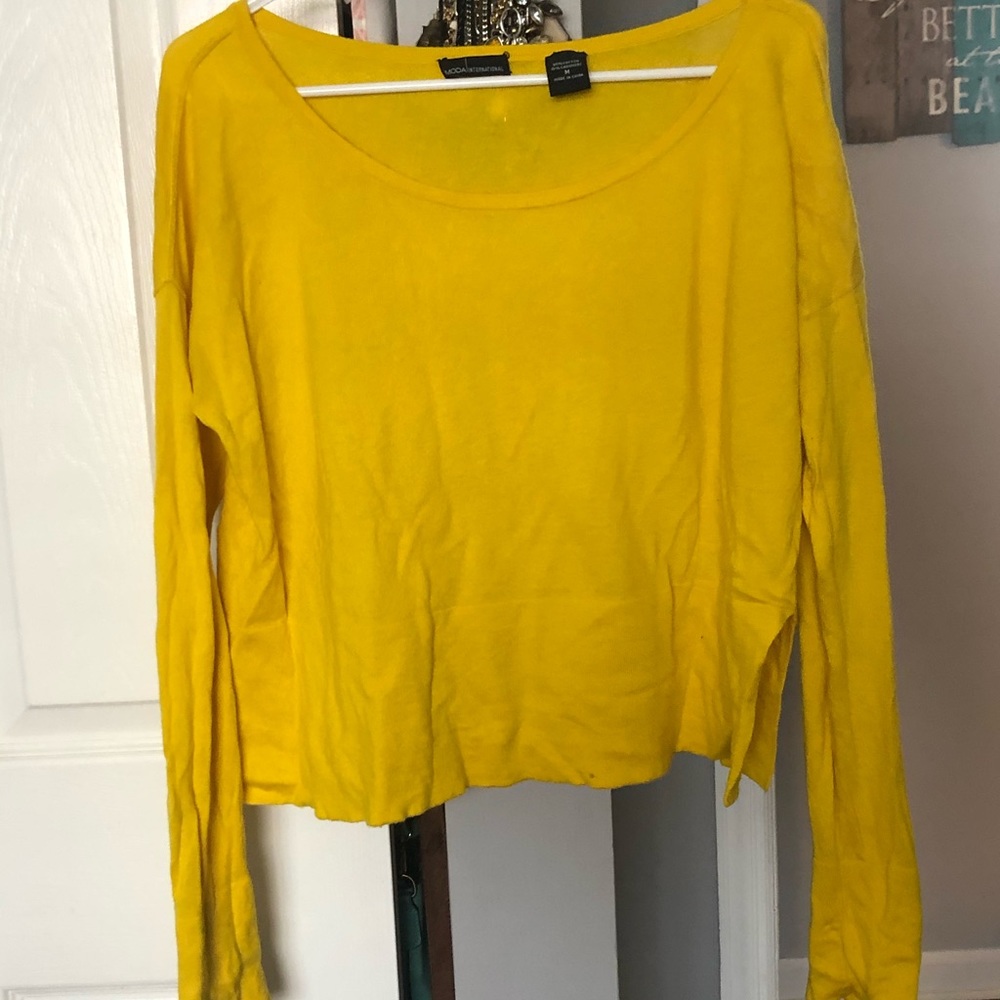Yellow lightweight sweater!